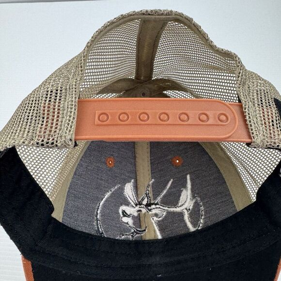 RMEF Trucker Hat Rocky Mountain Elk Foundation Orange Mesh Snapback Outdoor Cap - Picture 9 of 9